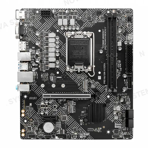 MSI PRO H610M-G DDR4 Placa Madre Intel H610 LGA1700 mATX DDR4