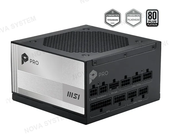MSI PRO-A1000PL-PCIE5 Fuente de Alimentación 80 Plus Platinum 1000W