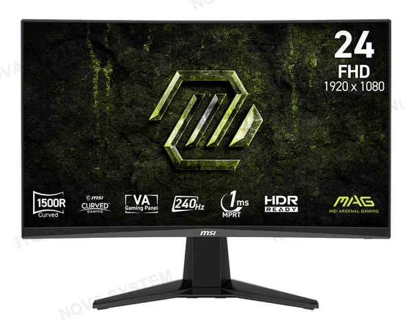 MSI MAG 245C X24 Monitor 23.6” Curva 1500R FHD