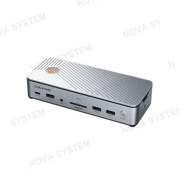 CABLETIME CABLETIME CB14S Estación de Acoplamiento 15 Puertos en 1 CT-DK141-AG