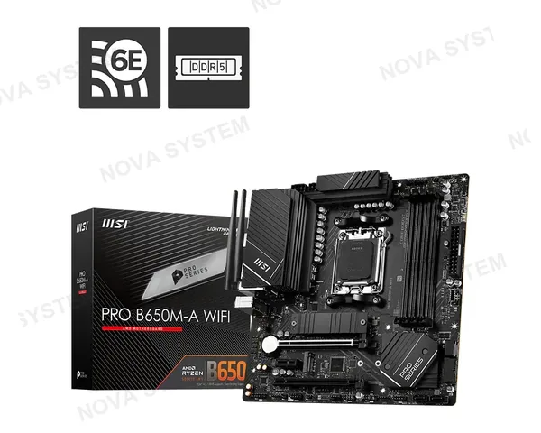 MSI 911-7D77-007 PRO B650M-A WIFI Placa Madre AMD B650 mATX