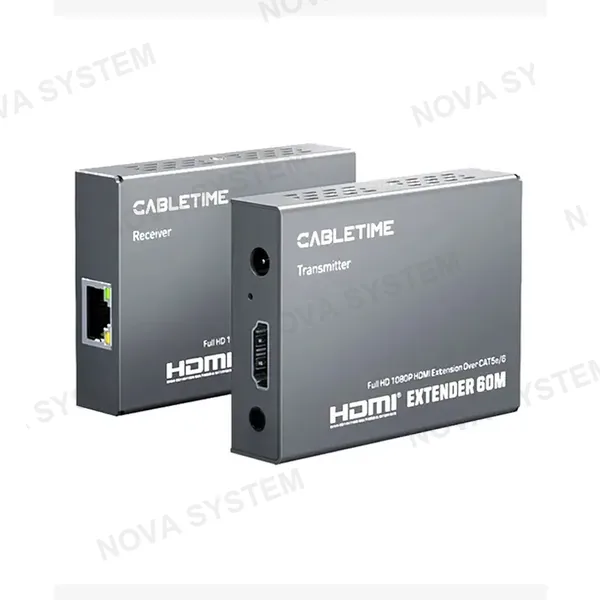 CABLETIME CABLETIME CP40G Extensor HDMI a Conector RJ45 CT-HEHD-FG60