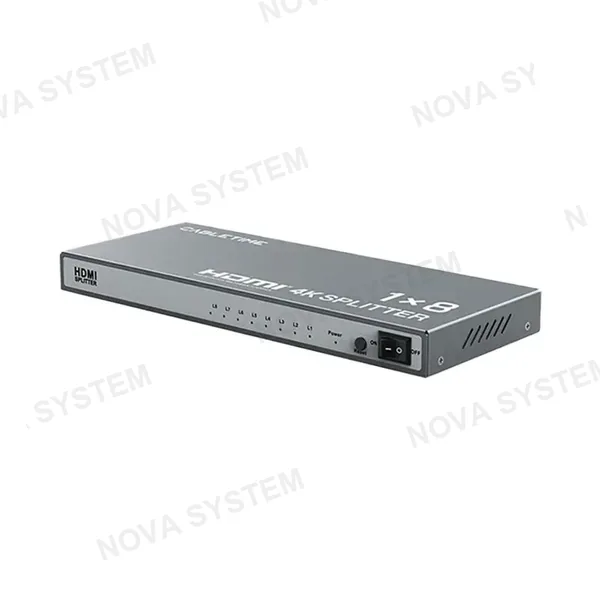 CABLETIME CABLETIME CP39G Splitter de Video HDMI 4K 30Hz 8 Puertos CT-HSP4K18-FG