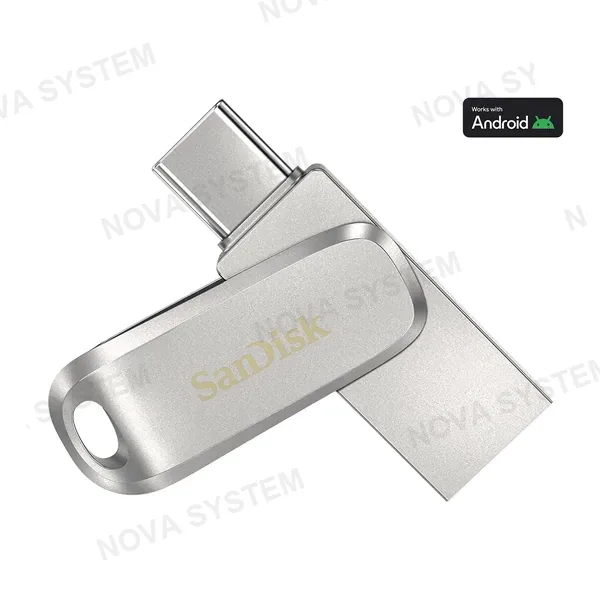 SANDISK SANDISK SDDDC4-128G-G46 Memoria USB 128GB Ultra Dual Drive Deluxe 2 en 1 Metálica Plateada