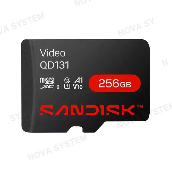SANDISK SANDISK SDSDQAS5-256G-M-BP Tarjeta microSDXC 256GB Video QD131 U1 Clase 10 para Videovigilancia
