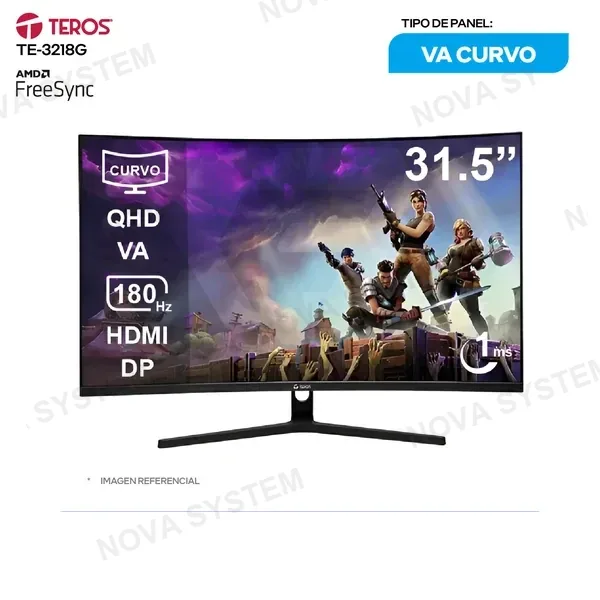 ( TE-3218G ) MONITOR TEROS 32" VA ( TE-3218G ) QHD | 180HZ | 1MS...