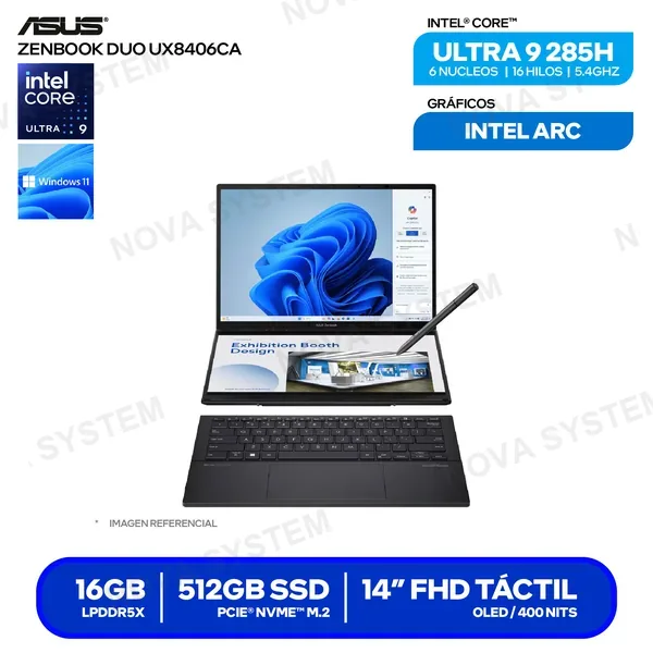 (90NB14X1-M00TL0) LAPTOP ASUS ZENBOOK DUO UX8406CA-QL444W (90NB14X1-M00TL...