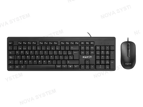 COMBO 2 EN UNO TECLADO MOUSE HAVIT KB2001CM-SP NEGRO