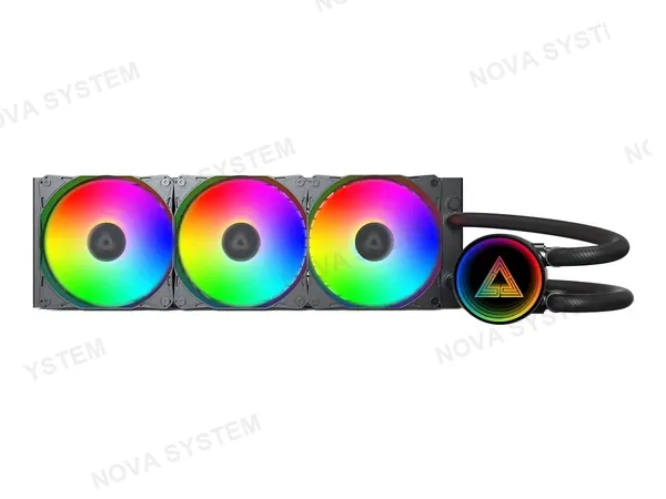 SISTEMA DE ENFRIAMIENTO LIQUIDO MONTECH LIGHTFLOW ARGB 360 (ELPCMT0005) 3 VENTILADORES, 360MM, LED ARGB, NEGRO