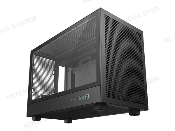 CASE DEEPCOOL CH260 S/FUENTE (R-CH260-BKNGM0-G-1) PANEL DE VIDRIO, NEGRO