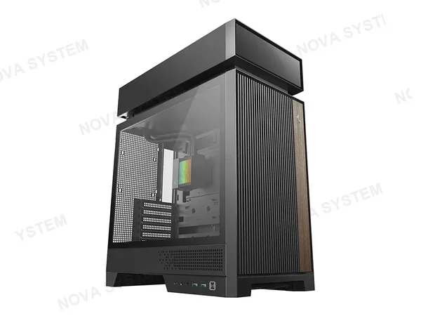CASE DEEPCOOL CL6600 (R-CL6600-BKNNA0-G-1) INC. SISTEMA LIQUIDO 360, 2 VENTILADORES, LED ARGB, NEGRO