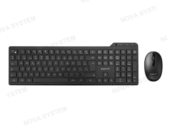COMBO 2 EN UNO INALAMBRICO HAVIT KB262GCM-SP NEGRO