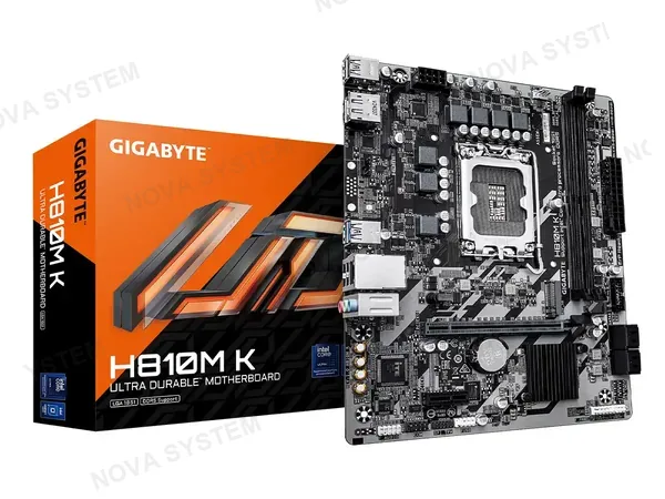 PLACA MADRE GIGABYTE H810M K (H810M K G10) SOCKET LGA 1851, RAM DDR5 8200 MHZ, CORE ULTRA