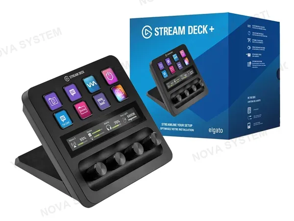 TECLADO PARA STREAM DECK, ELGATO, BLACK EDITION 8 BOTONES LCD PERSONALIZABLES ( 10GBD9901 )