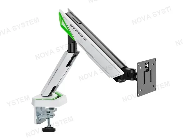 RACK PARA MONITOR RGB KOREANO 17 PULGADAS A 45 PULGADAS, SOPORTE DE ESCRITORIO GAMING, RESORTE MECÁNICO (GMK93-12L)