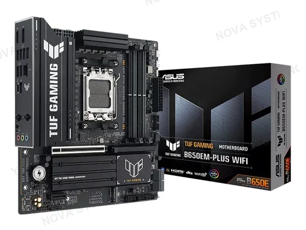 PLACA MADRE ASUS B650EM-PLUS TUF GAMING WIFI (TUF-GAMING-B650EM-PLUS-WIFI) SOCKET AM5, RAM DDR5 BUSS