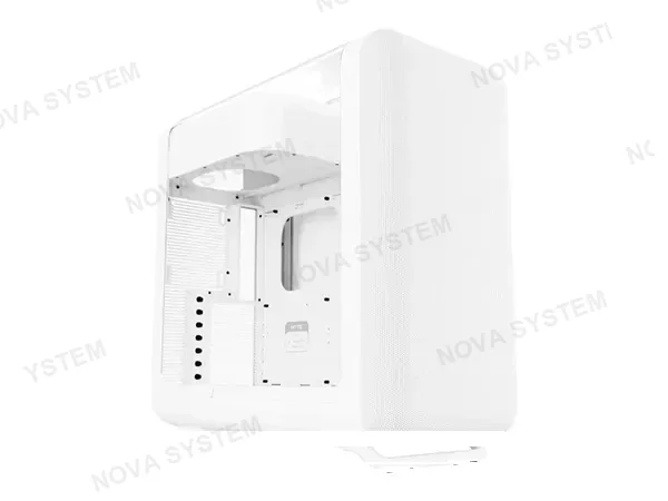 CASE HYTE X50 WHITE S/FUENTE (CS-HYTE-X50G-WW) MID TOWER, PANELES DE VIDRIO TEMPLADO, BLANCO