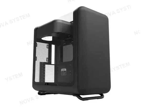 CASE HYTE X50 BLACK S/FUENTE (CS-HYTE-X50G-BB) MID TOWER, PANELES DE VIDRIO TEMPLADO, NEGRO