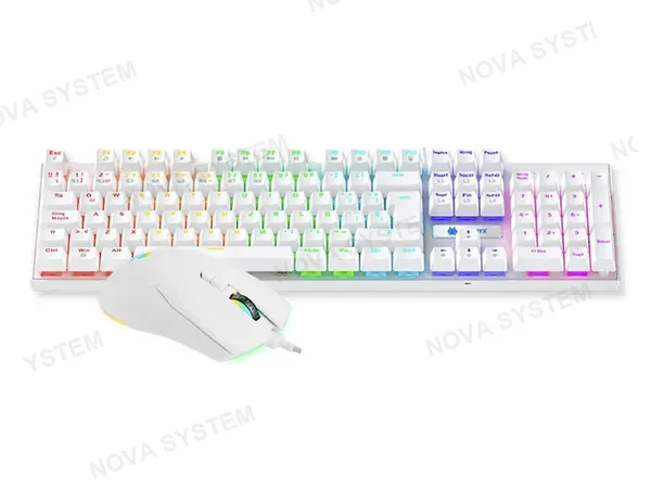 COMBO 2 EN UNO ANTRYX CHROME STORM GC-3100 (AGC-3100WRE-SP) TECLADO, LED RGB, MOUSE 8 BOTONES, 7200 DPI