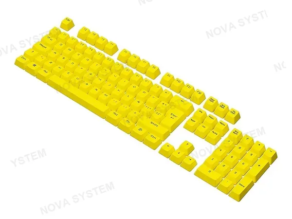 SET DE TECLADO EMC2 VSG STARDUST, 105 TECLAS YELLOW DOBLE INYECCION OEN (VG-KC207-YLW)