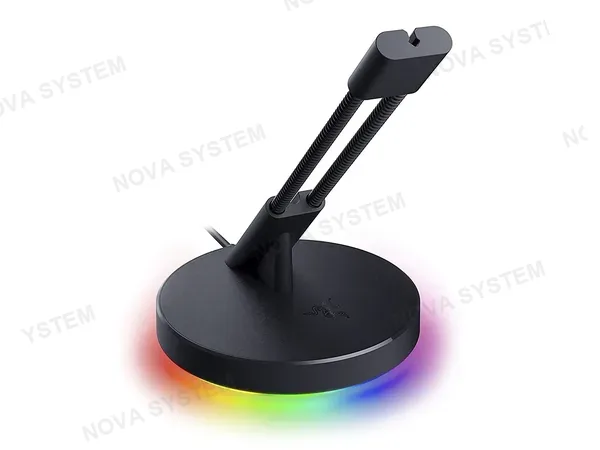 ORGANIZADOR DE CABLES PARA MOUSE RAZER BUNGEE V3 CHROMA (RC21-01520100-R3U1) LED RGB, DIMENSIONES 3.55 X 4.83 X 4.74 PULGADAS, NEGRO