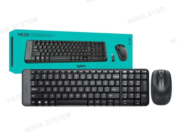 COMBO 2 EN UNO LOGITECH INALAMBRICO MK220 (920-004430) TECLADO, MOUSE, 1000 DPI