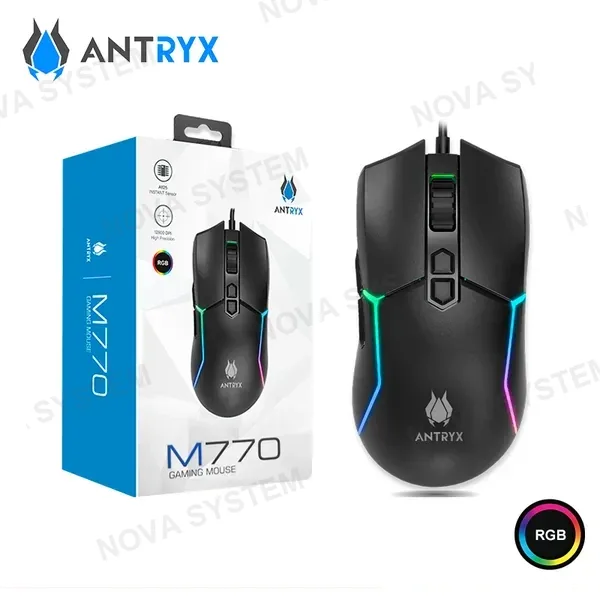 MOUSE ANTRYX M770 | RGB | 12800 DPI | SENSOR A825 (AGM-M770K)