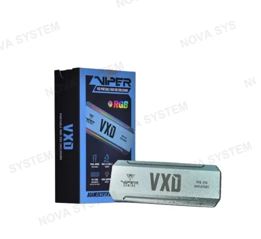 ADAPTADOR, PATRIOT, CASE M.2 NVME VXD 860 PORTABLE RGB PCIe