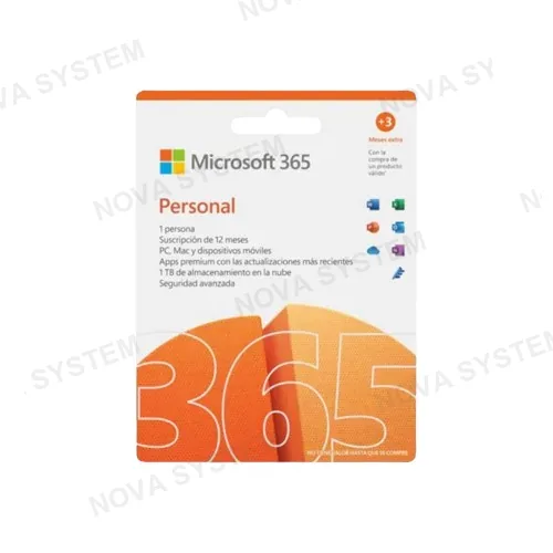 LICENCIA, OFFICE 365 PERSONAL 1 AÃ‘O 1PC VIRTUAL