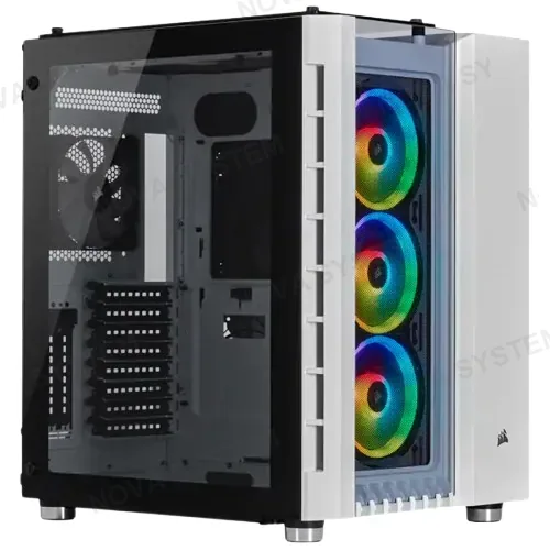 CASE GAMER, CORSAIR, 680X WHITE RGB 4FAN