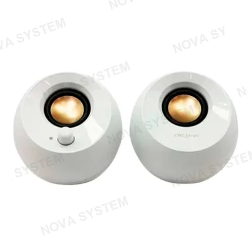 PARLANTE, CREATIVE, PEBBLE 4.4W 2.0 3.5MM USB-POWER WHITE