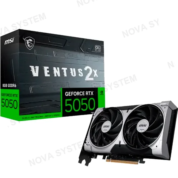 TARJETA DE VIDEO, MSI VENTUS 2X, RTX 5050 8GB GDDR6 OC BLACK