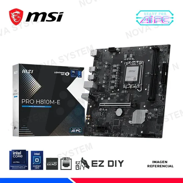 MAINBOARD MSI PRO H810M-E, DDR5, LGA 1851