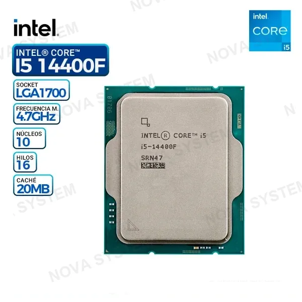 PROCESADOR INTEL CORE I5-14400F LGA 1700