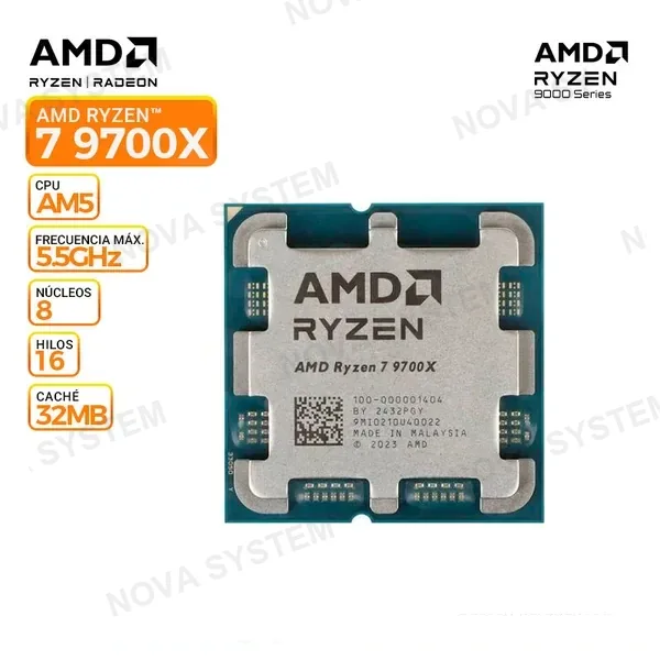PROCESADOR AMD RYZEN 7 9700X, AM5, OEM/T