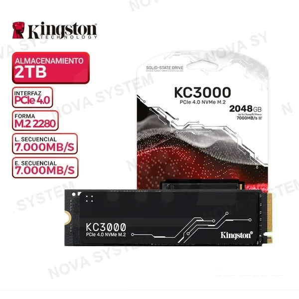 SSD KINGSTON KC3000, 2TB M.2 PCIe 4.0 NVMe