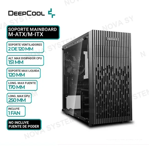 CASE DEEPCOOL MATREXX 30 V/TEMPLADO