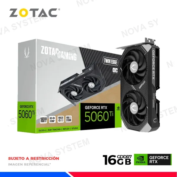 VGA ZOTAC GAMING GEFORCE RTX 5060 Ti 16GB GDDR7 TWIN EDGE OC