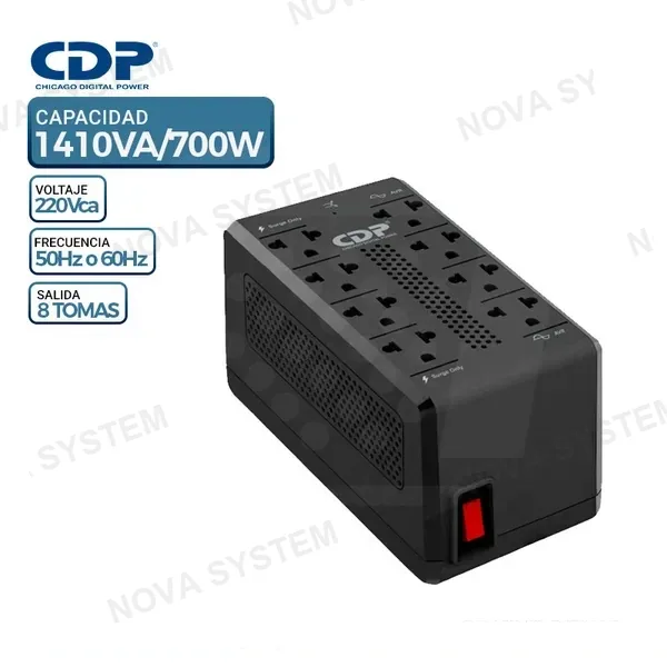 ESTABILIZADOR CDP RAVR1408I, 1410VA/700W