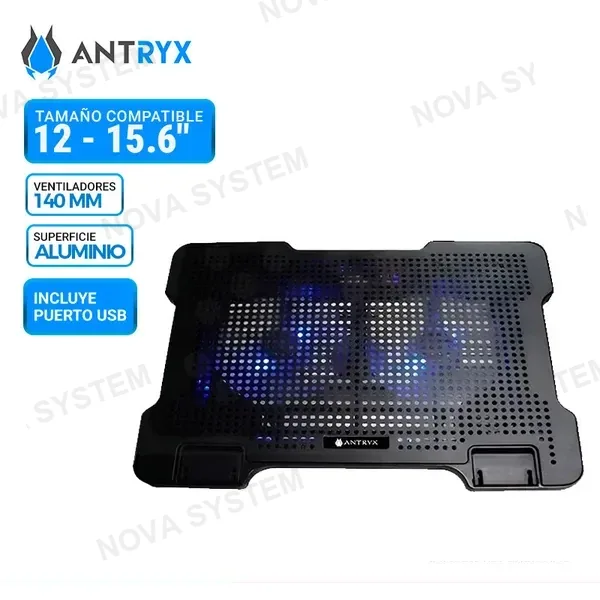 COOLER DE LAPTOP ANTRYX XTREME AIR-N300, 15.6" BLACK