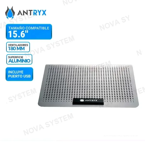 COOLER DE LAPTOP ANTRYX XTREME AIR-N280, 15.6" SILVER