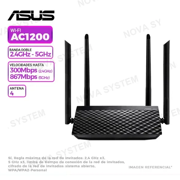ROUTER ASUS RT-AC1200 V2 DUAL BAND AC1200