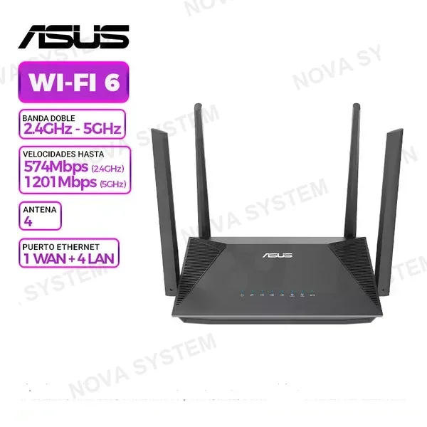 ROUTER ASUS RT-AX52 DUAL BAND AX1800 WIFI 6, VPN INTEGRADA