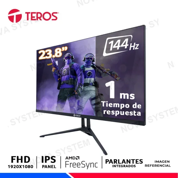 MONITOR GAMING TEROS TE-2417S, 23.8" IPS, FHD, 144Hz, 1ms, FreeSync