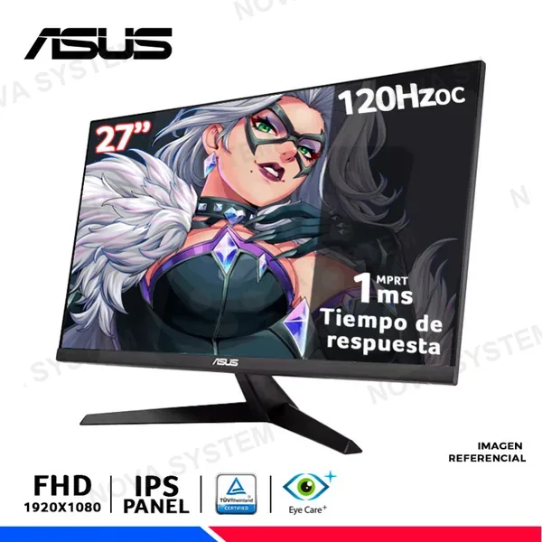 MONITOR ASUS VY279HGR, 27" IPS, FHD, 120Hz OC, 1ms, Eye Care