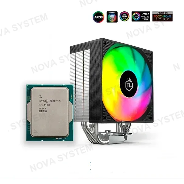 PromoPlus: Procesador Intel Core i5-14400F LGA 1700, OEM/TRAY + Cooler de Procesador THELION CR421D