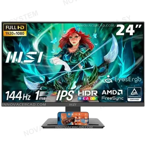 MONITOR GAMING MSI MP243L FHD 144HZ 1MS PLANO IPS