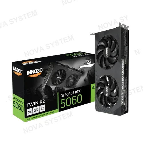 TARJETA DE VIDEO INNO 3D RTX 5060 TWIN X2 8GB GDDR7
