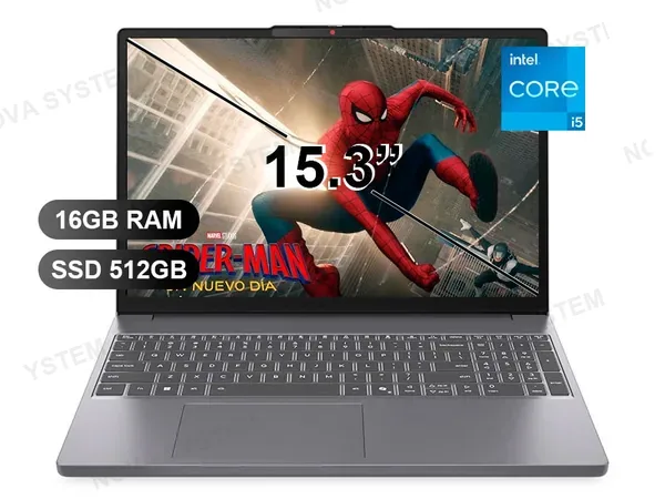 LAPTOP LENOVO IDEAPAD SLIM3 15IRH10 I5-13420H/ 16GB/ SSD512GB/ FREE/ 15.3/ 83K1016CLM