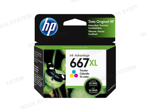 CARTUCHO DE TINTA HP 667XL TRICOLOR (3YM80AL) 1275/2374/2375/2376/2775/2776